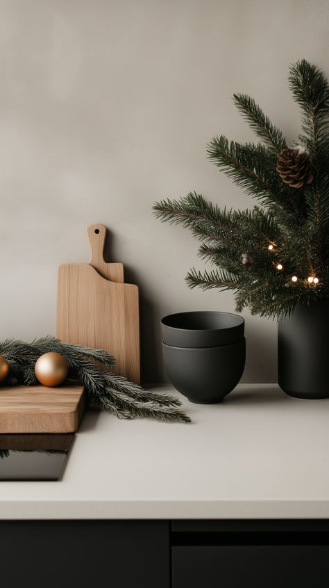 Minimalist Christmas Decor Ideas for a simple but luxurious homes! Modern christmas decorations for every minimalist apartment design. Minimalist Christmas Table Decor, Minimalist Christmas Table, Minimalist Apartment Design, Minimalist Christmas Decor Ideas, Modern Minimalist Christmas, Minimalist Holiday Decor, Christmas Styling, Minimalist Christmas Decor, Luxurious Homes