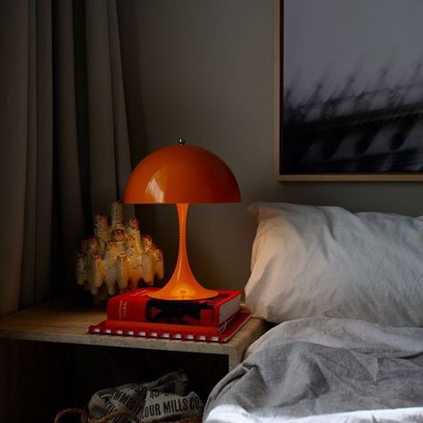 Louis Poulsen (@louispoulsen) • Instagram photos and videos Panthella Lamp, Panthella Mini, Scandinavian Interior Style, Mini Table Lamps, Hygge Home, Verner Panton, Louis Poulsen, Scandinavian Interior, Strong Colors