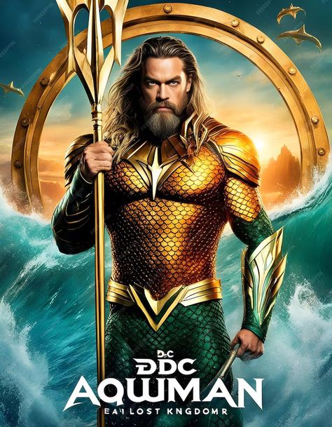 Premium Photo | A movie poster for the movie Aquaman and the Lost Kingdom with a sword Atlantis Pictures, Aquaman And The Lost Kingdom, Graphic Poster Art, Aquaman, New Wallpaper, Atlantis, Premium Photo, Graphic Poster, The Movie