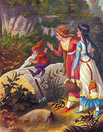 “Snow-White and Rose-Red” is of German origin and was included inGrimm's Fairy Tales (1837). The tale has not appeared outside of a small geographic region in central Europe. Folklorist Stith Thompson categorizes it as belonging to the animal bridegroom tale type, which includes “Beauty and the Beast.” It can also be found in The Blue Fairy Book (1889), edited by Andrew Lang. Image: Illustration for Josephine Pollard's book Hours in Fairy Land, published in 1883 https://www.gutenberg.org/c... Snow White And Rose Red, The Blue Fairy, Grimm Tales, Andrew Lang, Classic Fairy Tales, Fairytale Illustration, Blue Fairy, Fairy Book, Art Story