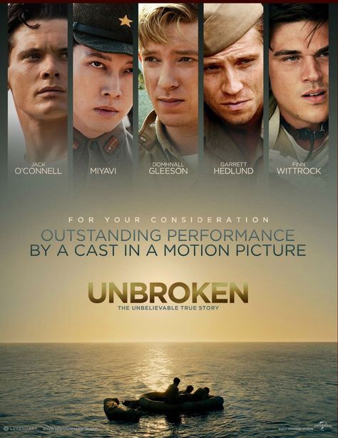 Unbroken (2014) Interesting Movies, Angelina Jolie Movies, American Movies, Jack O'connell, Sports Movies, Movies Worth Watching, Movie Time, Christian Movies, Netflix Movies