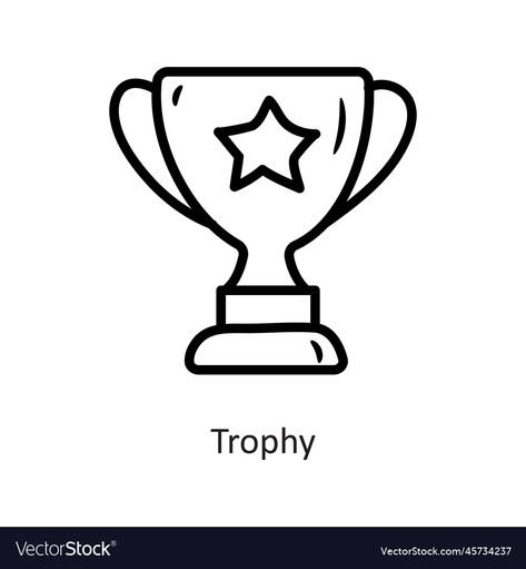 Trophy Outline, Outline Images, Irish Dance, Business Names, Design Illustration, High Res, Png Images, Icon Design, Cute Drawings