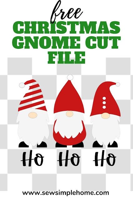 Show your holiday whimsical side with this free Christmas gnome svg cut file. Gnome Svg File Free, Free Christmas Svg Files For Cricut, Christmas Svg Files Free, Cabin Christmas Decor, Silhouette Cameo Files, Gnome Svg, Cabin Christmas, Cricut Christmas, Cricut Projects Beginner