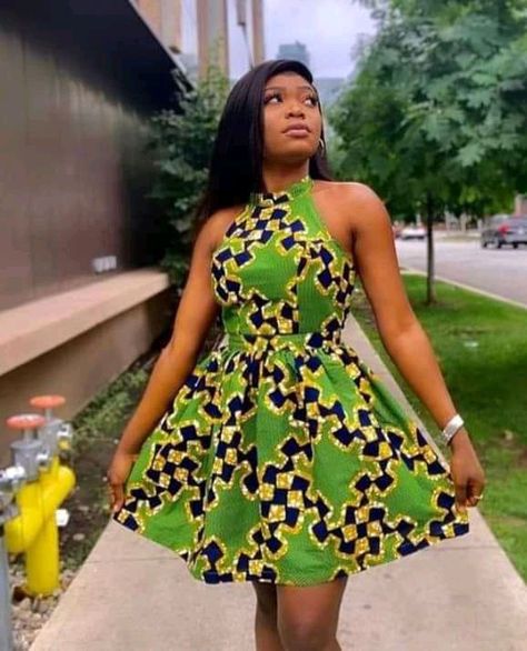 Ankara Short Gown Styles For Wedding, Simple Short Ankara Dresses, Ankara Short Flare Gowns, Chitenge Outfits, Short Ankara Dresses, Ankara Short Gown Styles, Ankara Dress Styles, African Print Dress Ankara, Best African Dresses