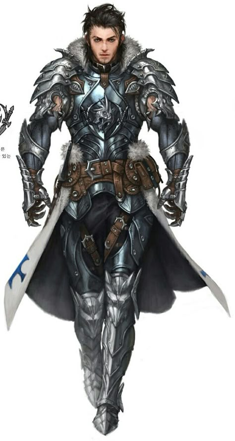 Human Fighter Warrior - Pathfinder PFRPG DND D&D d20 fantasy Wolf Armor, Character Design Cartoon, Heroic Fantasy, 다크 판타지, Knight Armor, Fantasy Male, Fantasy Armor, Armor Concept, Fantasy Warrior