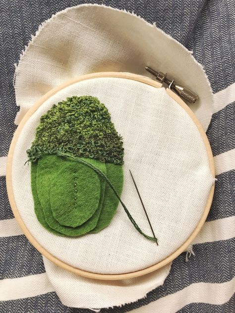 Moss Embroidery, Stump Work, Textile Crafts, Creative Embroidery, Hand Embroidery Art, Modern Embroidery, Embroidery Ideas, Embroidery Inspiration, Embroidery Tutorials