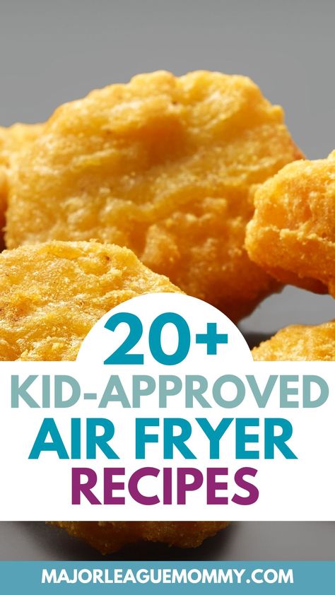 Air Fryer Kids Meals, Kids Air Fryer Recipes, Air Fryer Toddler Meals, Air Fryer Kids Recipes, Kid Friendly Air Fryer Recipes, Air Fryer Recipes For Kids, Mac N Cheese Bites, Breakfast Dessert Recipes, Healthy Kid Friendly Meals