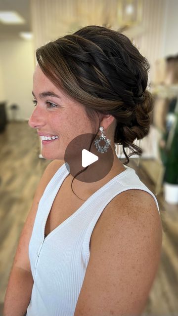 Megan Lorson on Instagram: "Textured Romantic Updo for my beautiful bride to be @addieee_gman 🤍  Learn this complete textured bun inside of The Bridal Society - the all in one place to find bridal business and bridal hairstyling education. Click the link in my bio to join.  #roanokeva #roanokevabridalhair #roanokevabridalhairstylist #roanokevaweddings #bridalhaireducation #bridalhaireducator #bridalhairclasses" Wedding Updos For Round Faces, Low Bun Bridal Hair Front View, Low Bun Front View, Low Bun Wedding Hair Front View, Wedding Hair Front View, Low Bridal Updo, Hair Front View, Low Bun Bridal Hair, Side Bun Wedding