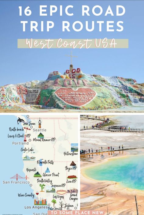 West Coast Bucket List, West Coast Usa Road Trip Map, Western States Road Trip, Western Us National Park Road Trip, West Coast America Road Trip, Us West Coast Road Trip, Western Us Road Trip Itinerary, West Coast Itinerary, Road Trip Western United States