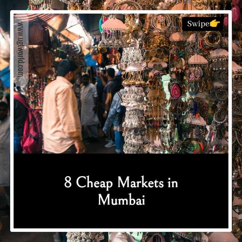 8 Cheap Markets in Mumbai💸😍 Here are the top cheap markets in Mumbai you must visit🔥 Must read our blog for more information, and if you like then do comment and share this blog with your shopping partners🔥 -TeamUgtWorld Maharashtra Police, Crawford Market, Shopping In Mumbai, Mumbai Fashion, Mumbai Maharashtra, Fashion Marketing, Street Style Trends, India Travel, High Fashion Street Style