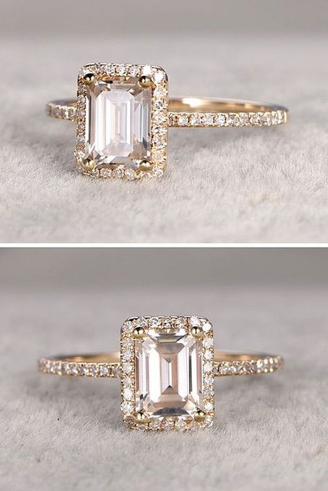 Anna Sheffield, Emerald Cut Engagement, Emerald Engagement Ring Cut, Emerald Cut Diamond, Beautiful Engagement Rings, Engagement Ring Cuts, Halo Engagement Rings, Blue Nile, Dream Ring