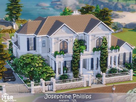 download in bio! Sims 4 Newcrest House, Sims 4 Houses No Packs, No Cc Sims 4 House, Sims 4 Family House Download, Sims 4 Cc Lots, Sims 4 Lots, Sims 4 Family House, The Sims 4 Lots, Sims 4 Family