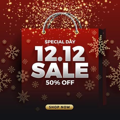 12.12 Shopping day sale banner background. 12 December sale post Optician Marketing, New Year Promotion, Easy Homemade Christmas Gifts, New Year Sale, Shop House Plans, 12 December, Healthy Snacks For Diabetics, Shop Plans, Sale Banner