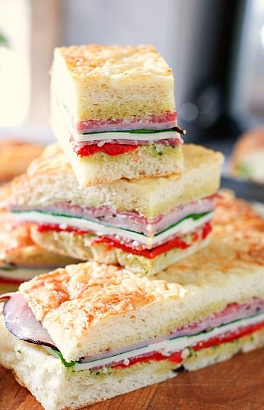 Pressed Italian Sandwiches - super easy and super tasty! Regular Cold Sandwich, Italian Panini, Italian Sandwiches, Pressed Sandwich, Italian Sandwich, Tea Sandwiches, English Tea, Wrap Sandwiches, Sandwich Recipes