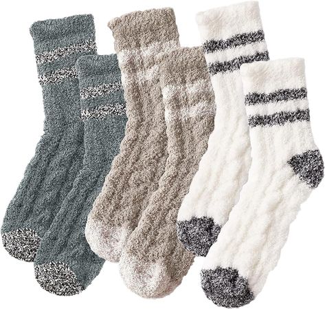 Amazon.com: Pleneal Fuzzy Socks for Women - Fluffy Socks Women, Cozy Socks for Women Slipper Socks : Clothing, Shoes & Jewelry Sleeping Socks, Matching Socks, Bed Socks, Fluffy Socks, Soft Slippers, Fuzzy Socks, Cute Christmas Gifts, Cozy Socks, Warm Socks