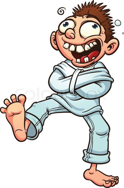 Stock vector of 'Crazy cartoon guy in a straight jacket. Vector illustration with simple gradients. All in a single layer.' Crazy Jokes, Funny Caricatures, Crazy Man, Straight Jacket, Cartoon Man, Weird Pictures, 로고 디자인, Free Vector Art, Funny Cartoons