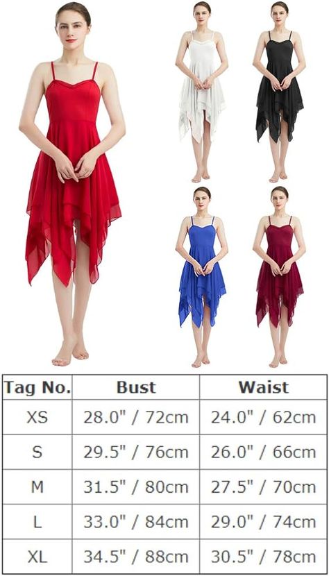 Amazon.com: ODASDO Women Lyrical Dance Dress Ballet Modern Contemporary Dance Costume Spaghetti Straps Handerkerchief Hem Chiffon Flowy Skirt Ballroom Cha Cha Clothes Black XS : ODASDO: Clothing, Shoes & Jewelry Contemporary Dance Wear, Modern Contemporary Dance, Lyrical Dance Dress, Lyrical Dance Dresses, Ballet Dancewear, Contemporary Dance Costumes, Contemporary Ballet, Dance Costumes Lyrical, Dance Wear Ballet