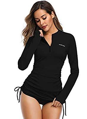 Long Sleeve Swimsuit Top, Surf Dress, Long Sleeve Swim Shirt, Outdoor Workout, Long Sleeve Swim, Rashguard Swimsuit, Long Sleeve Rashguard, Sleeve Swimsuit, Rash Guard Women