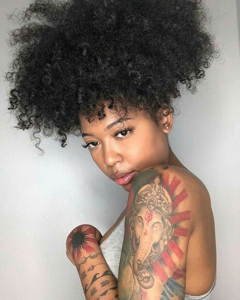 #Tattoos #Love #Melanin Cute Shoulder Tattoos, Shoulder Tattoo Ideas, Girl Shoulder Tattoos, Black Girls With Tattoos, Shoulder Tattoos, Beautiful Natural Hair, Pelo Afro, Shoulder Tattoos For Women, Relaxed Hair