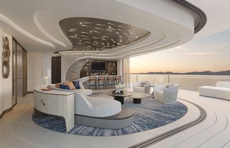 Taylor Howes, Penthouse Luxury, Luxury Yacht Interior, Penthouse Interior, Ocean View Apartment, Yacht Interior Design, Knightsbridge London, Interior Design London, Classic House Design