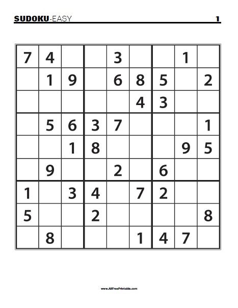 Free Printable Easy Sudoku Puzzles Suduko Puzzles Free Printable, Free Soduko Printable, Soduku Printable, Free Printable Sudoku Puzzles, Suduko Printables For Adults, Free Sudoku Printable, Suduko Printables For Kids, Easy Sudoku Printable, Soduko Printable Easy