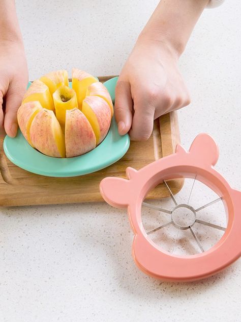 1pc Random Color Apple Cutter | SHEIN USA Multicolor Kitchen, Apple Slicer, Kitchen Cook, Vegetable Tools, Apple Pear, Living Kitchen, Quick Snacks, Lunch Snacks, Cooking Kitchen