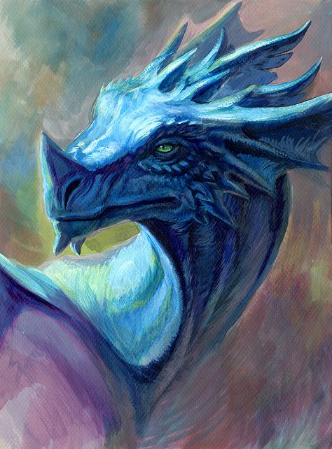 Peacock Dragon Art, Blue Dragon Painting, Dragon Gouache Painting, Easy Dragon Painting, Dragon Watercolor Painting, Dragon Painting Acrylic Easy, Dragon Acrylic Painting, Dragon Oil Painting, Dragon Paintings