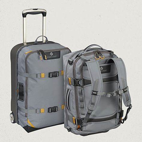 Morphus™ 22  $395.00   Item # EC-20438 Ultra-durable, ultra-versatile, ultra-light hybrid. Need another bag? The innovative const... Hay Bag, Lightweight Luggage, Eagle Creek, Eco Friendly Travel, Carry On Suitcase, Convertible Bags, Gear Bag, Carry On Luggage, Travel Packing