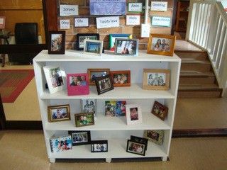 Foster links with parents/home: children could bring in a picture frame of their families for display Reggio Classroom, Creative Classroom, Classroom Setup, Classroom Design, Classroom Setting, Classroom Environment, Classroom Fun, Classroom Community, Classroom Inspiration