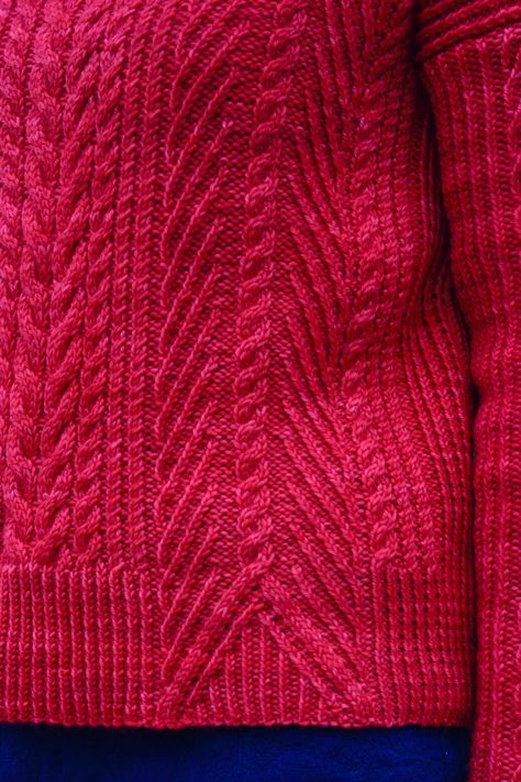 Brooklyn Tweed Patterns, Cable Sweaters, Crochet Pullover Pattern, Brooklyn Tweed, Women's Cardigans, Shade Of Red, Knitting Women Cardigan, Winter Is Here, Cable Sweater