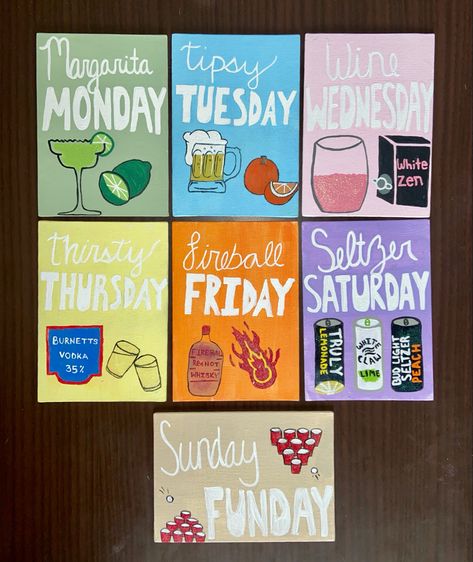 Canvas Painting For Dorm Room, College Drinking Decor, Titos Painting Ideas, College Alcohol Decor, Alcohol Canvas Painting, Alcohol Painting Ideas College, Canvas Painting Ideas Alcohol Drinks, Fnf Quotes, Beer Painting Canvas