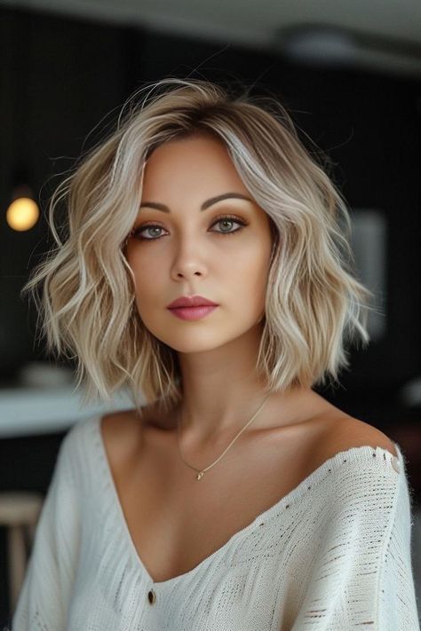 #HairStyles#HairInspiration#HairGoals#HairTrends#HairFashion#HairIdeas#HairTransformations#HairArt#HairLove#HairInspo#HairMagic#HairDesign#HairCare#HairJourney#HairMakeover#HairTips#HairColor#Hairstylist#HairCut#HairDo#HairBraids#airUpdo#CurlyHair#StraightHair#ShortHair#LongHair#NaturalHair#WeddingHair#BridalHair#HairFashion Above Shoulder Length Hair, Blonde Bob Hairstyles, Edgy Short Hair, Hairdos For Short Hair, Blonde Hair Looks, Peinados Fáciles Para Cabello Corto, Rock A, Great Hair, Styling Tips