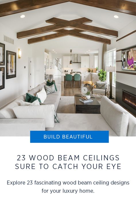 Modern Pop Design For Hall, Modern Pop Design, Wood Beams Living Room, Bedroom Ceiling Ideas, Modern Bedroom Ceiling, Ceiling Ideas Living Room, Ceiling Beams Living Room, Vaulted Ceiling Beams, Cathedral Ceiling Living Room