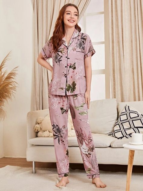 Night Dress Pajama Set, 2 Piece Pajama Set Women, Night Suits Pajama Set Cotton, Night Suits For Women Pajama Set, Night Suit Designs For Women, Night Suits Pajama Set, Women Night Suit, Satin Night Suits, Night Suits For Women