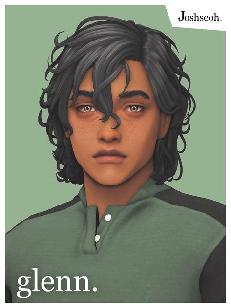 Sims 4 Curly Hair, Ts4 Hair, Sims 4 Hair Male, Chinese Woman, Sims 4 Cas Mods, Cc Hair, Pelo Sims, Sims 4 Mm Cc, Tumblr Sims 4