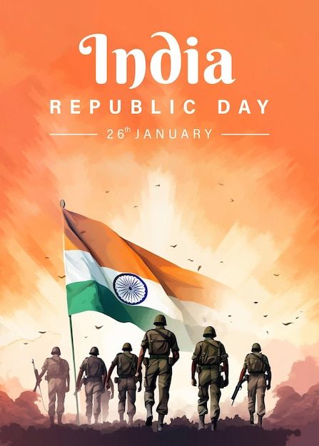 Republic Day Poster Design, Republic Day Poster, Indian Army Day, India Republic Day, Soldier Images, Student Counseling Tools, Army Day, Student Goals, Flyer And Poster Design