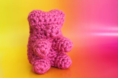 IMG_2088 How To Crochet A Gummy Bear, Crochet Gummy Bear Pattern Free, Crochet Gummy Bear Pattern, Gummy Bear Crochet Pattern, Gummy Bear Pattern, Crochet Gummy Bear, Twinkie Chan, Bear Patterns Free, Crochet Food