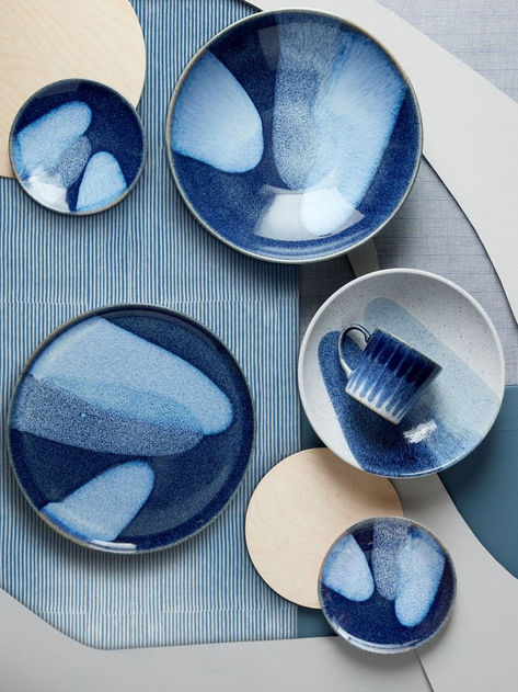 Elevate Your Table Setting with Denby Studio Blue Accent Stoneware Small Plate, 17.5cm in Enchanting Blue. Embrace the art of fine dining with this exquisite plate, designed to add a touch of elegance to your meals. Perfect for showcasing your culinary creations. 🍽️✨ #DenbyStudioBlue #Tableware #DiningInStyle #StonewarePlate #TableSetting #CulinaryArt #Affiliate Modern Decor Home Design Kitchen Design Kitchen Inspo Blue Ceramic Plates, Ceramic Serving Plate, Blue Plates Table Setting, Kitchen With Blue Accents, Ceramic Glaze Ideas, Blue Pottery Designs, Rice Salads, Ceramics Bowls Designs, Smaller Portions