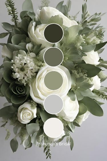 Winter Wedding Theme Ideas, Spring Wedding Color Ideas, Winter Wedding Color Ideas, Fall Wedding Color Ideas, Sage Green Wedding Colors, Wedding Theme Color Schemes, Winter Wedding Color Palette, Dark Green Wedding, Wedding Theme Ideas