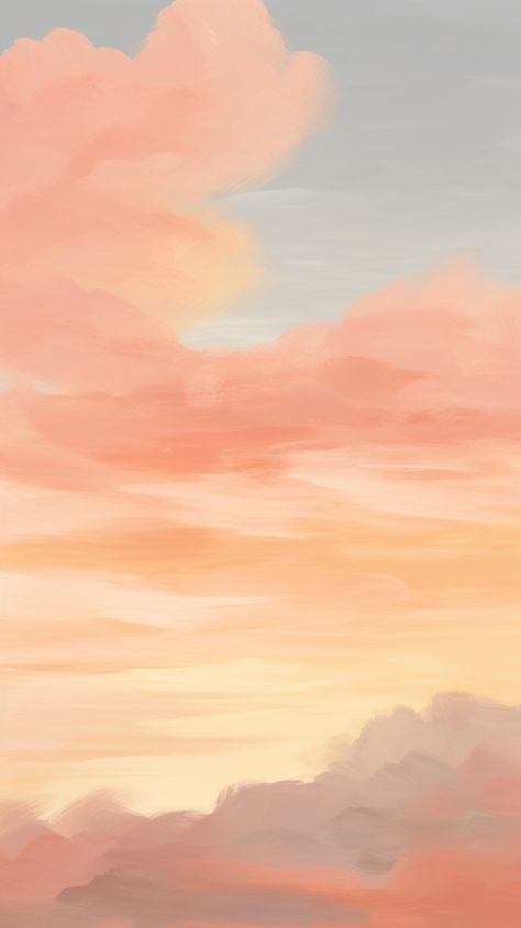 Sunset Sky Illustration, Sunset Color Wallpaper, Phone Backgrounds Orange, Sunset Wall Paint, Sunset Painting Wallpaper, Sunset Background Painting, Sky Background Aesthetic, Watercolor Background Ideas, Sunset Sky Background