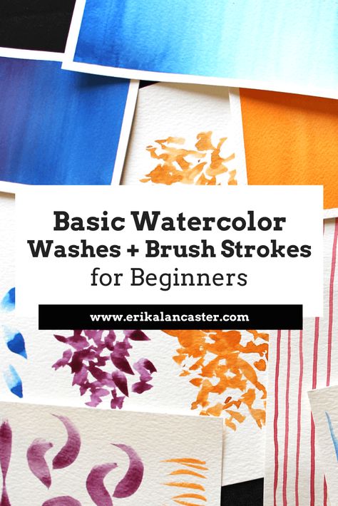 Watercolor tutorial for beginners on must-know washes and brush strokes. Step-by-step video tutorial with exercises to practice. #watercolourtutorialswatercolorlesson #watercolourtutorialsvideos #watercolourtutorialsbeginner #watercolortechniquesforbeginners Christmas Watercolors, Watercolor For Beginners, Watercolour Tutorial, Beginner Drawing Lessons, Teacher Art, Basic Watercolor, Animal Eyes, Learn Watercolor Painting, Drawing Prompts