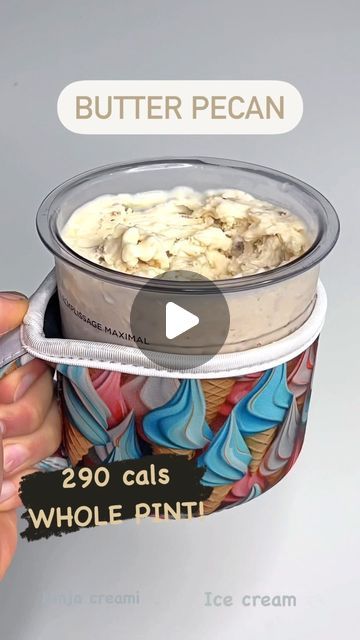 24K views · 1K likes | Matthew Fichtner on Instagram: "⬇️ @mattsmagicmacros Recipe ➕ Macros ⬇️…

🍨 Low Cal Butter Pecan Ice Cream

➡️ Made with the @ninjakitchen Creami Ice Cream Maker

🍨Whole Pint w/ Mix-ins
❇️Macros - 290 cals | 17g fat, 15g carb*, 18g pro
*This is the net carb amount. I personally don’t include alternative sweeteners in my carb count since they are close to zero calorie and don’t have an effect on insulin. 

🍨Ice cream Base
❇️Macros - 148 cals | 6.5g fat, 3.5g carb*, 16.5g pro
🔹240ml - Unsweetened Almond Milk (1 cup)
🔹120ml - 2% Fairlife Milk (1/2 cup) 
🔹40g - Granulated Sugar Replacement (I like allulose, monk fruit, stevia blends)
🔹30g - Fat Free Greek Yogurt
🔹10g - Protein Powder (Unflavored or Vanilla)
🔹1/4 tsp - Butter Flavor Extract
🔹1/4 tsp - Caramel Fl Fairlife Milk, Alternative Sweeteners, Butter Pecan Ice Cream, Sugar Replacement, Pecan Ice Cream, Ice Cream Base, Monk Fruit, Cream Base, Butter Pecan