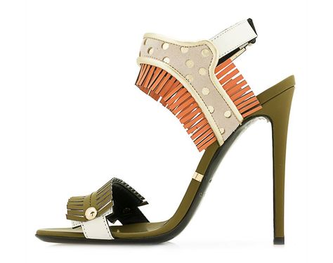 Gianmarco Lorenzi Leather Sandals Gianmarco Lorenzi, High Heels Stilettos, Sling Backs, Leather Sandals, Fashion Bags, High Heels, Sandals, Orange, Heels