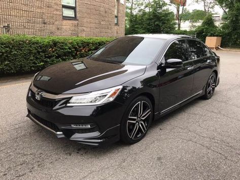 2018 Honda Accord 2017 Honda Accord Touring V6, C90 Honda, Black Honda Accord, Honda Accord Black, Honda Civic Black, Black Honda Civic, Honda Black, Cb 750 Cafe Racer, Black Sedan