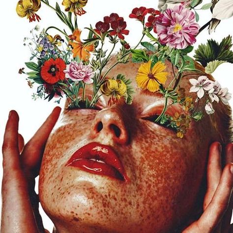 Surprise: Plants growing out of eyes. Magazine Collage, Arte Sketchbook, Gcse Art, Ap Art, Art Painting Acrylic, Magazine Art, Surreal Art, Reference Photos, Digital Collage