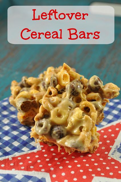 The Food Hussy!: Recipe: Leftover Cereal Bars Ohio Food, Cereal Bars Recipes, Cereal Dessert, Cereal Snacks, Cereal Bar, Krispy Treats, Cereal Treats, Fast Recipes, Rice Krispy