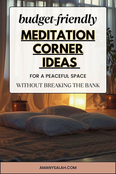 Excited to create your own meditation corner without breaking the bank? Dive into these budget-friendly ideas and unleash your creativity! From simple DIY projects to clever space-saving solutions, discover how to design a tranquil oasis in your home without splurging. Small Meditation Corner In Bedroom, Meditation Corner Ideas, Meditation Corner In Bedroom, Corner In Bedroom, Small Meditation Space, Meditation Bedroom, House Plans Uk, Simple Diy Projects, Meditation Corner