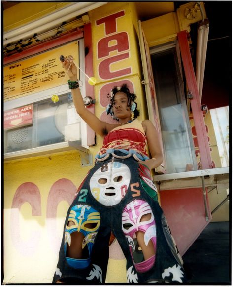 Thalia Gochez Honors Latine Identity Through Her Immersive Photographs – PRINT Magazine Mexican Wrestler, Mexican Fashion, Print Magazine, Fashion Line, Print Artist, Photography Inspo, Dream Clothes, Kitsch, Photo Collage