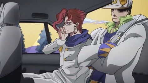 creds: ??? ♡ #jjba #kakyoinnoriaki Jotaro X Kakyoin, Jojo Stardust Crusaders, Jojo's Adventure, Jojo Parts, Jojo's Bizarre Adventure Anime, Jotaro Kujo, Jojo Anime, Jojo Memes, Jojo Bizzare Adventure