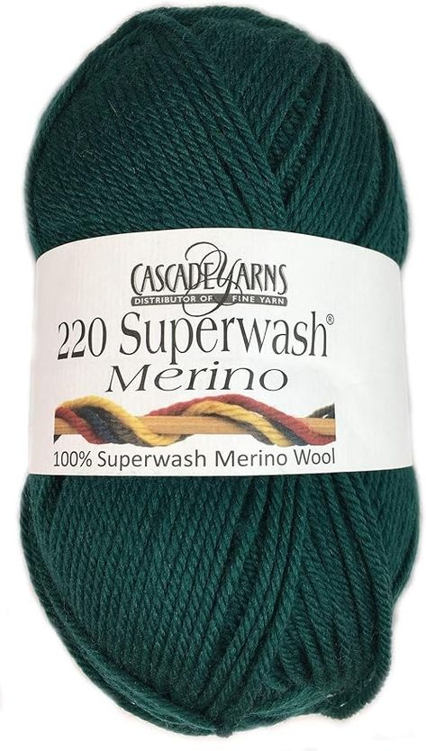 Amazon.com: Cascade Yarn - 220 Superwash Merino - Antique Green 86 Antique Green, Cascade Yarn, Dk Yarn, Amazon Art, Sewing Stores, The Amazon, Crafts Sewing, Merino Wool, Sewing Crafts